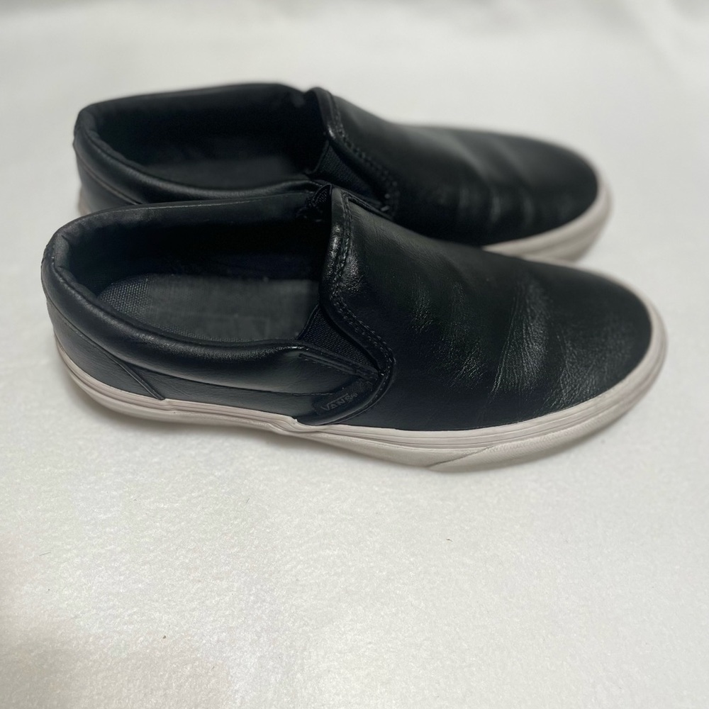 Black slip on Vans